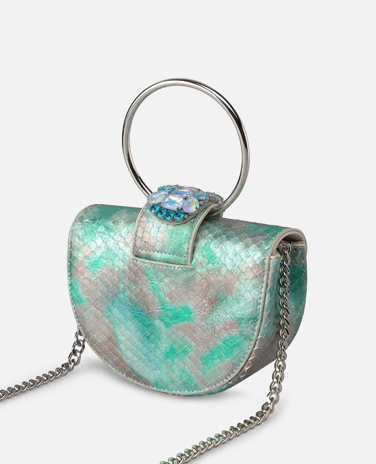 alma-en-pena-alfa-63461-half-moon-tasche-schlangen-design-t-rkis image 3