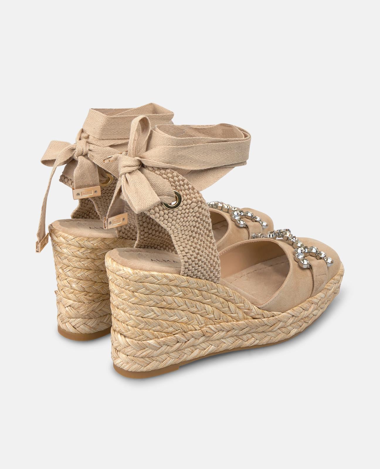 alma-en-pena-keilsandalette-knot-mit-steg-arena-7-cm-absatz image 3