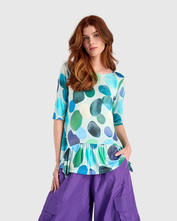 alembika-addison-flouncy-tee-aqua-dots-t-shirt image 7