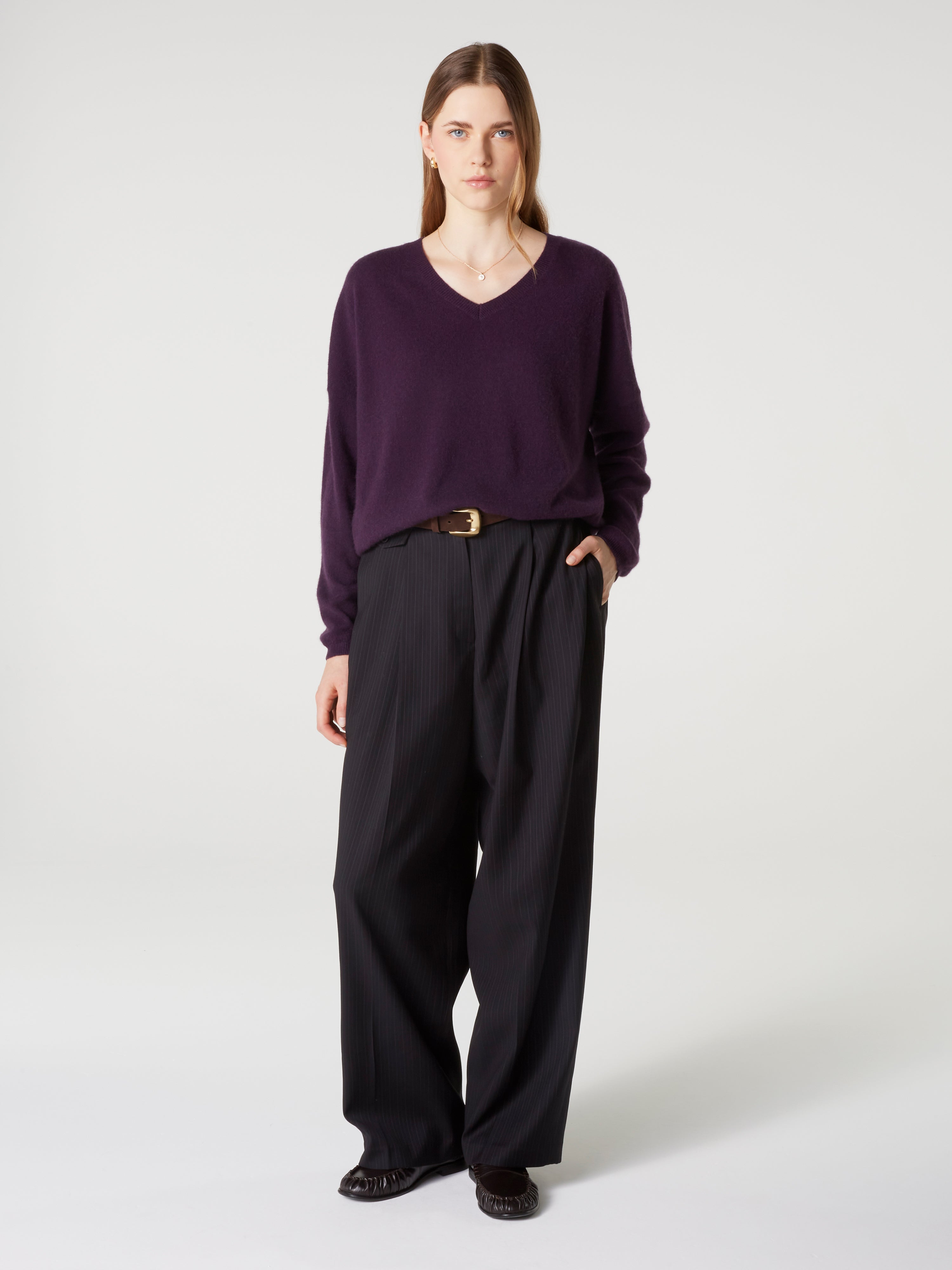 absolut-alicia-pullover-mit-v-ausschnitt-aus-100-kaschmir-iconique image 6