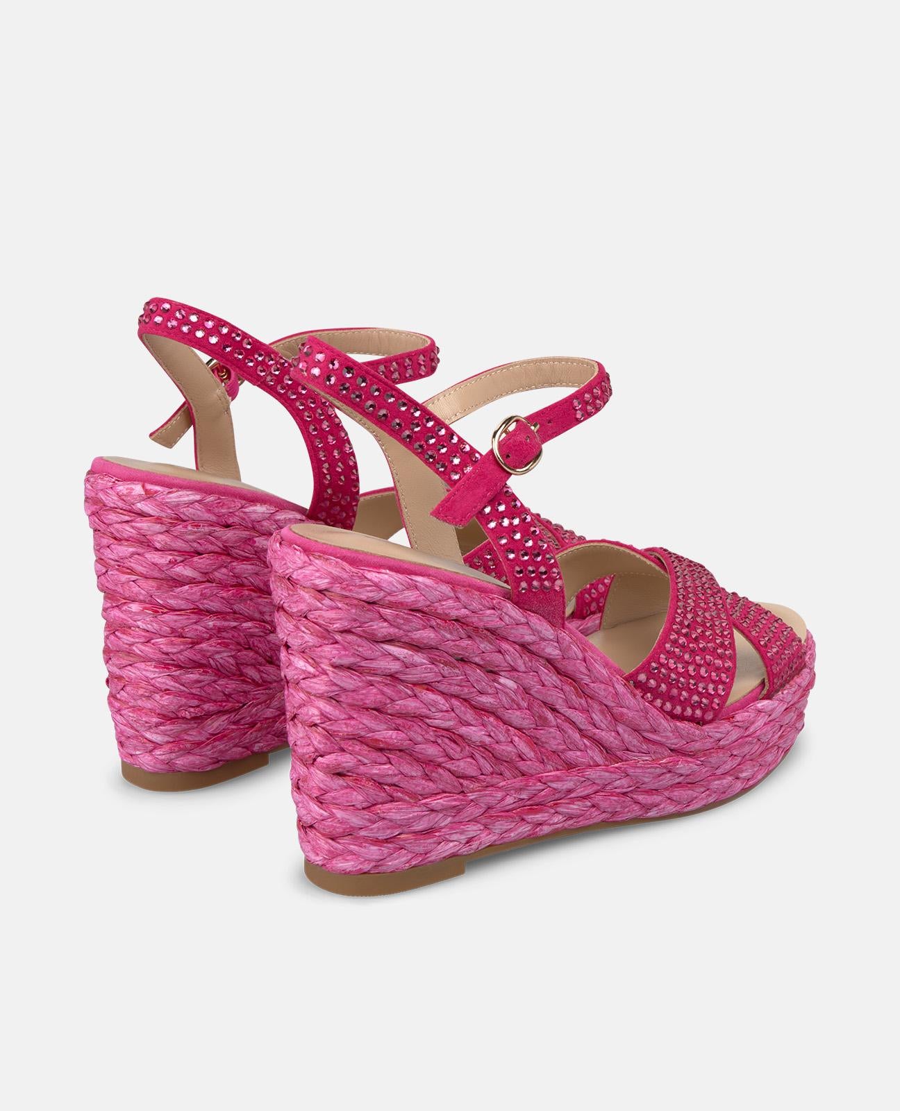 alma-en-pena-keilsandale-geflochten-mit-strass-fuchsia-9-8-cm-keil image 3