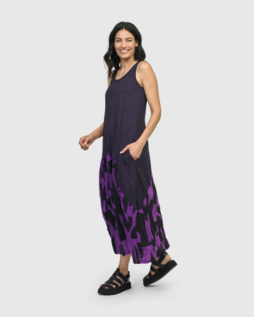 alembika-fusion-midi-kleid-rmellos-violett-damen-kleid image 4