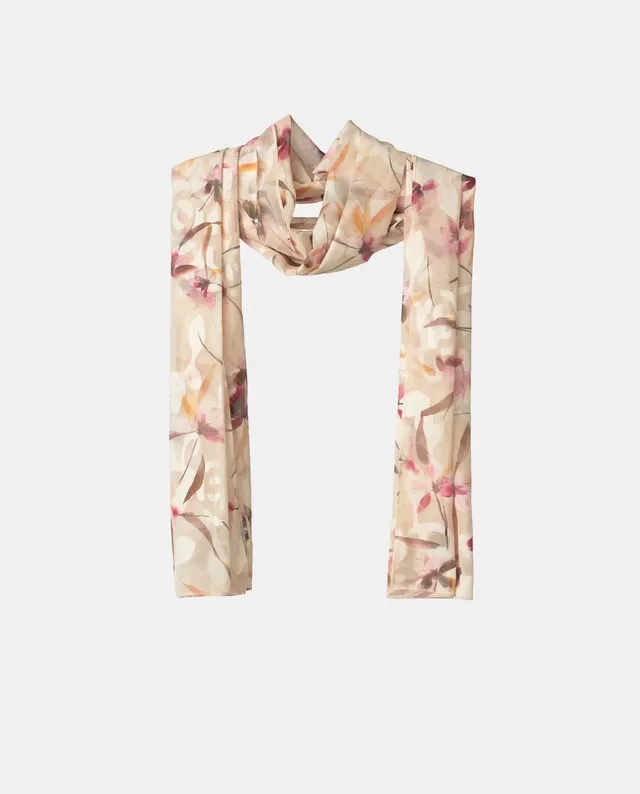 alma-en-pena-floral-schal-jacquard-gaze-200x70-cm-pfirsich image 1