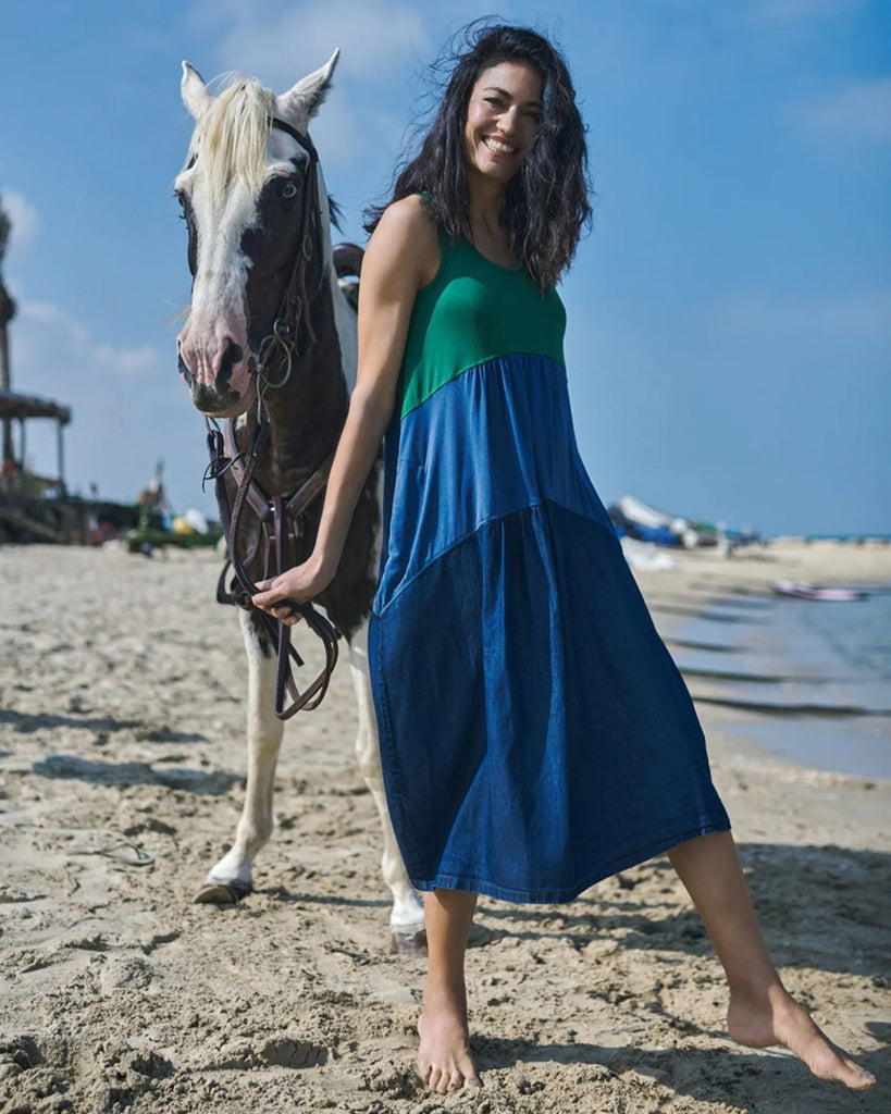 alembika-fresh-colorblock-swing-kleid-ocean-rmellos image 1