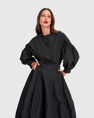 alembika-essential-taffeta-puff-shirt-black-oversize-bluse-mit-puff-rmel image 2