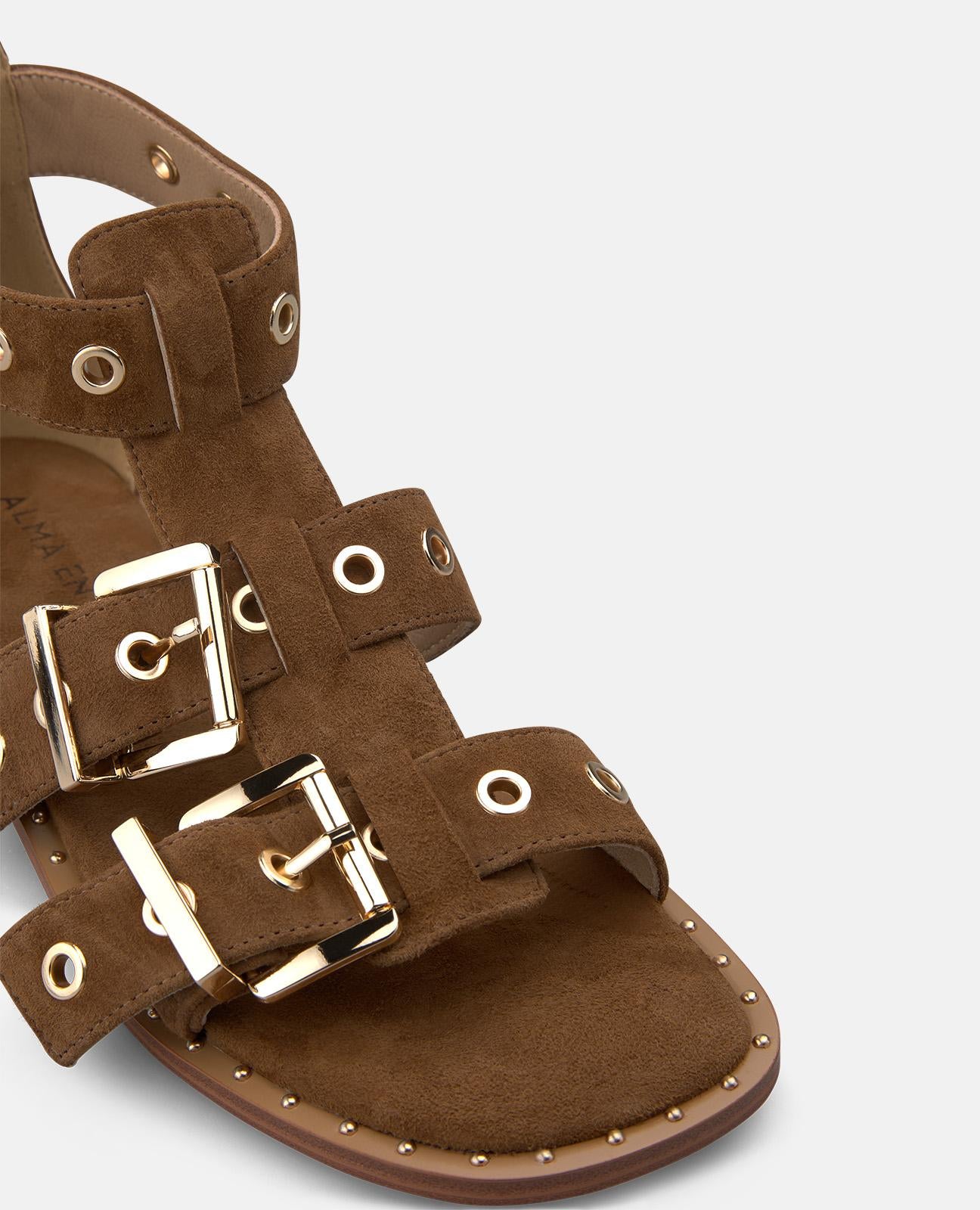 alma-en-pena-flat-sandal-flache-sandale-caramelo image 4