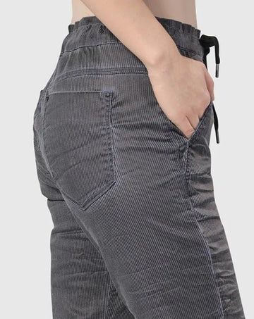 alembika-pinstripe-iconic-stretch-jeans-damen-navy image 2