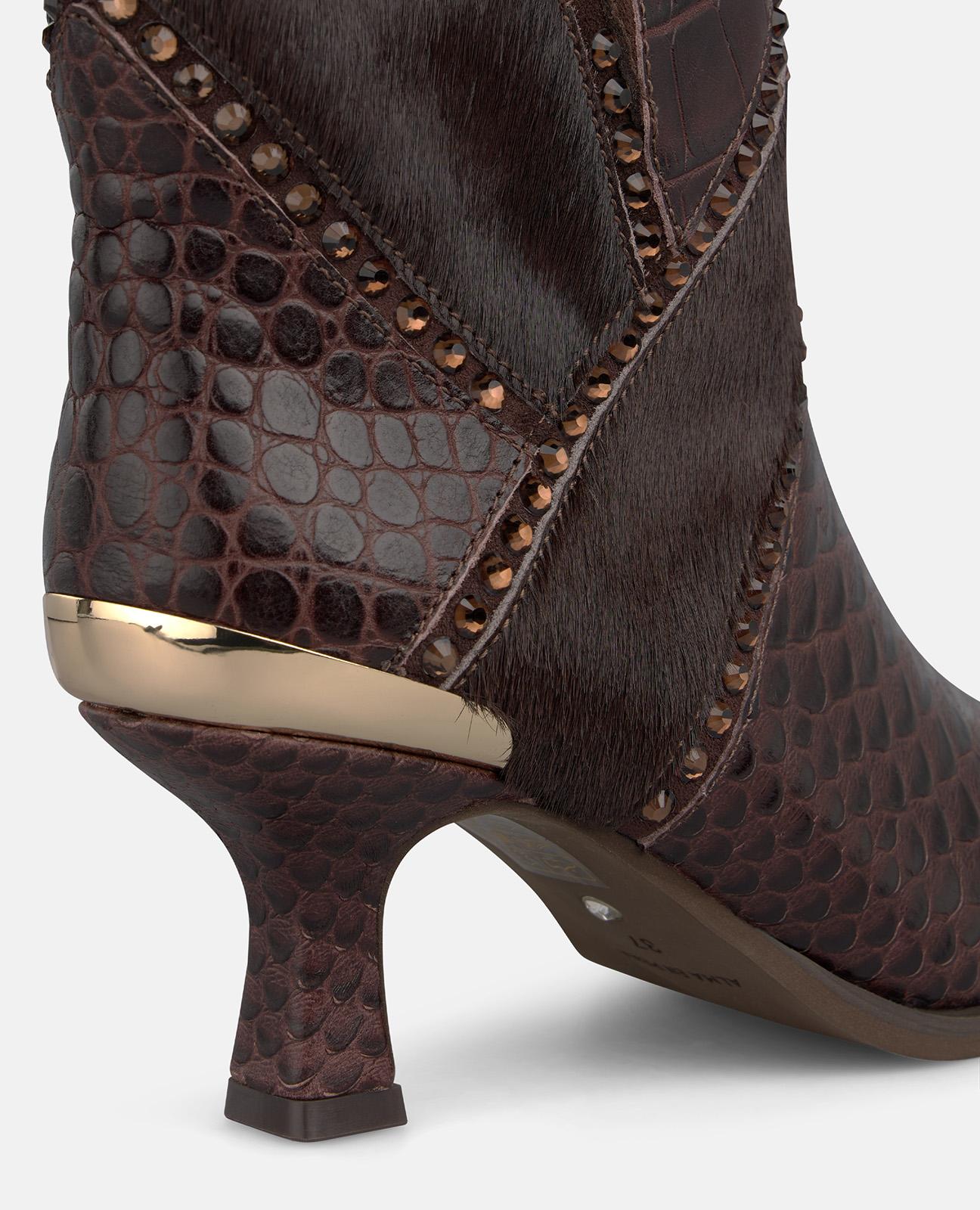 alma-en-pena-alfa-64010-nieten-stiefelette-6-cm-kroko-braun image 5