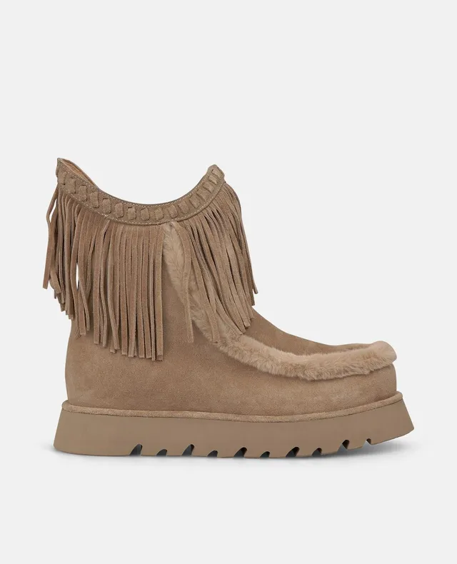 alma-en-pena-apr-s-ski-boots-vis-n-velours-mit-fransen-lammfell image 1