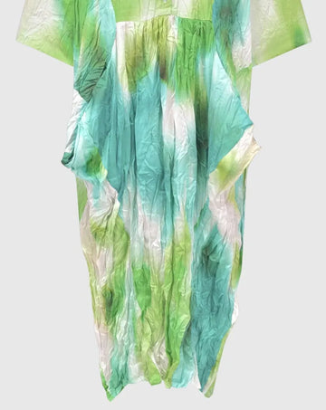 alembika-azure-crinkle-satin-wickelkleid-multi image 3
