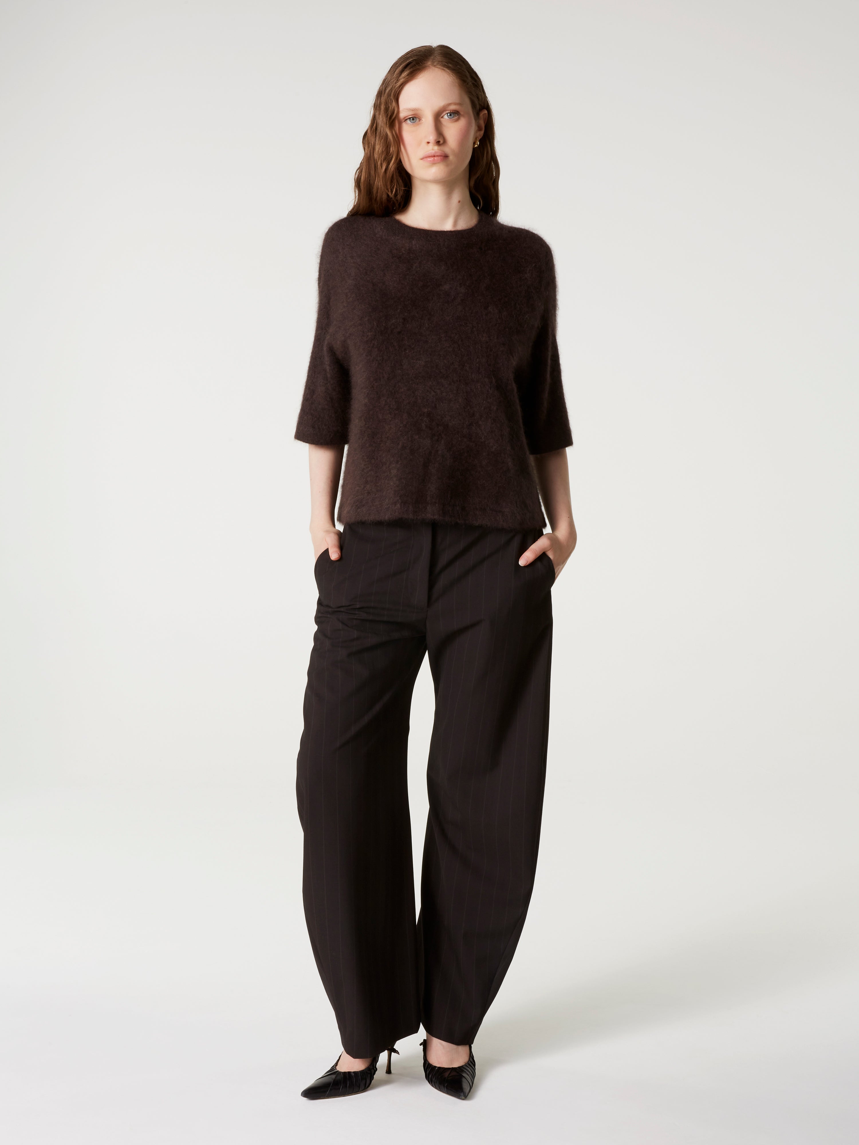 absolut-jenna-pullover-100-geb-rstetes-kaschmir-oversize-kurzarm-braun-brownie image 1