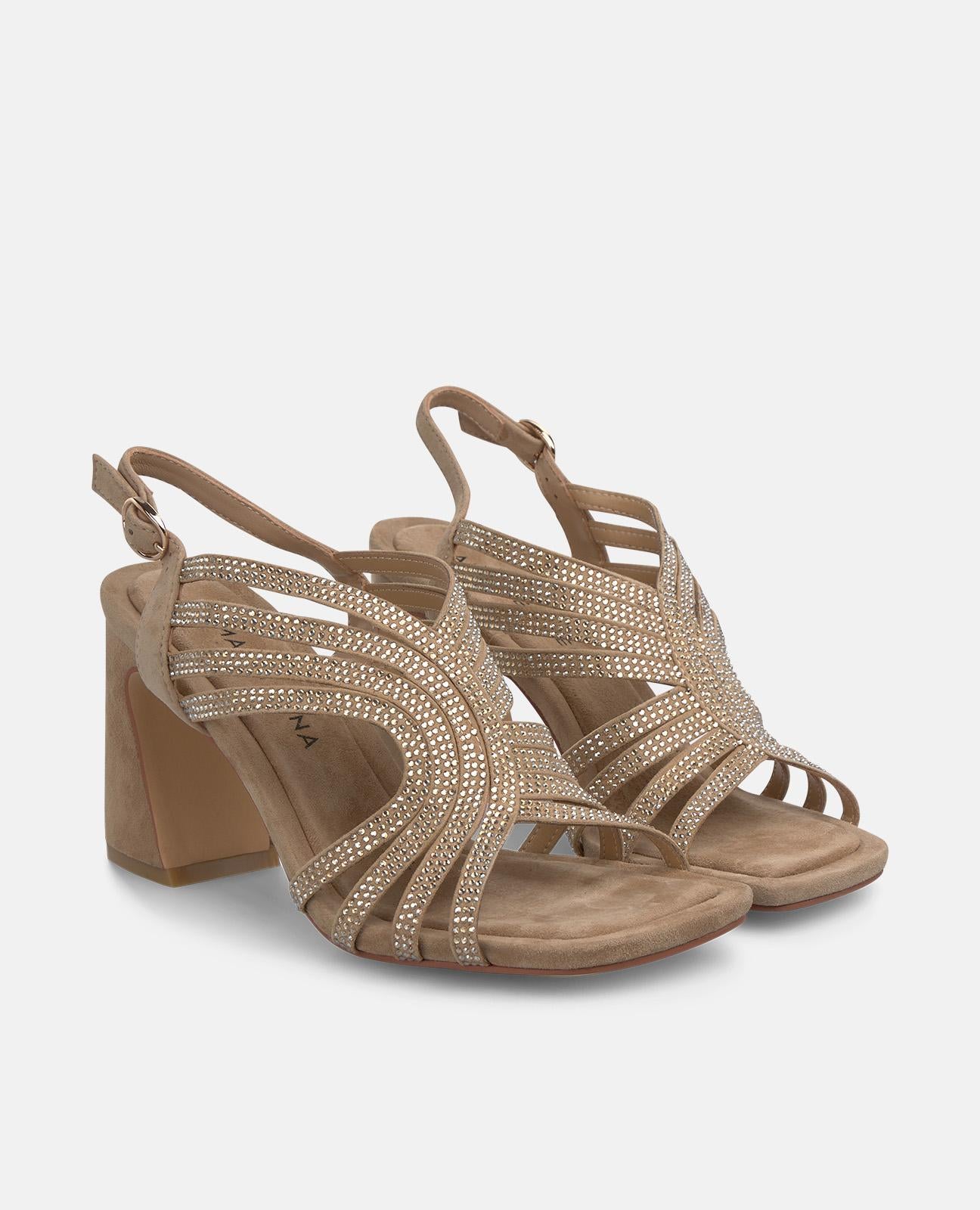 alma-en-pena-riemchen-sandalette-mit-strass-camel image 2