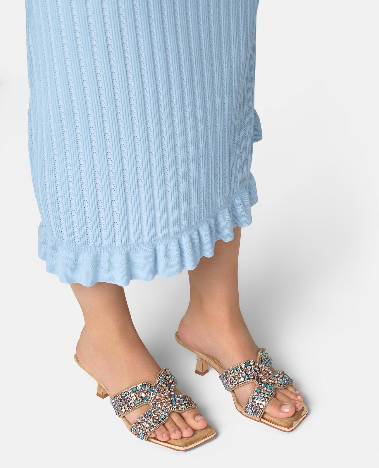 alma-en-pena-double-strap-sandalen-mit-strass-sandalette-arena-6-5-cm image 6
