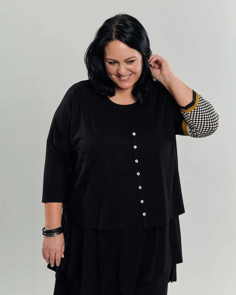 alembika-kenna-crop-cardigan-circles-strickjacke image 1