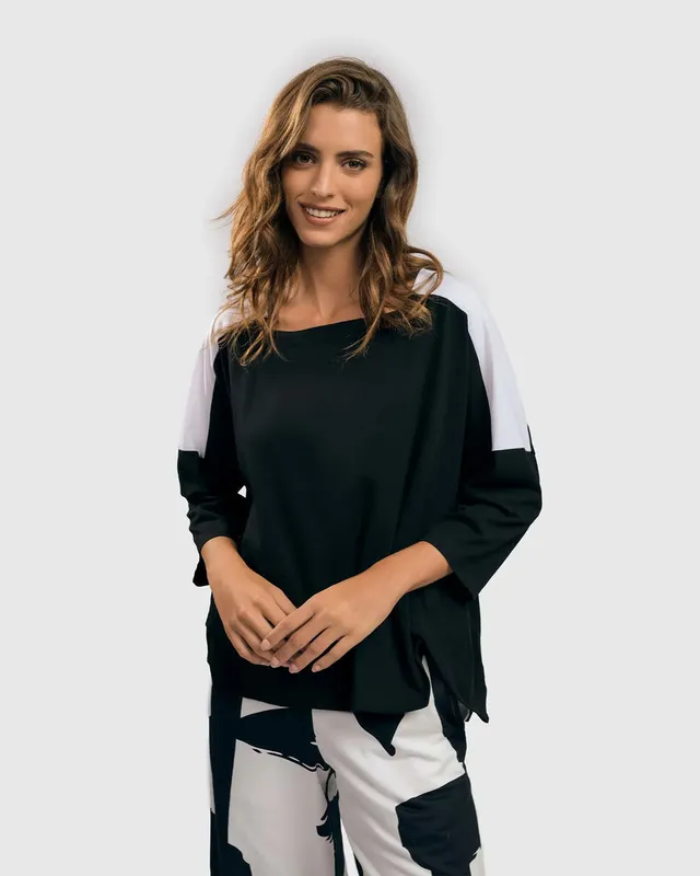 alembika-urban-emerson-top-mono-schwarz-wei image 1