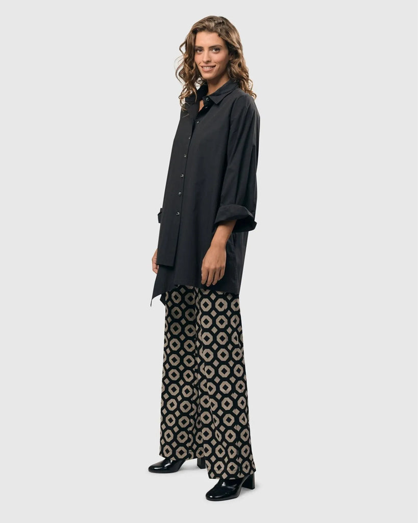 alembika-urban-edge-tunika-bluse-damen-schwarz-baumwolle image 1