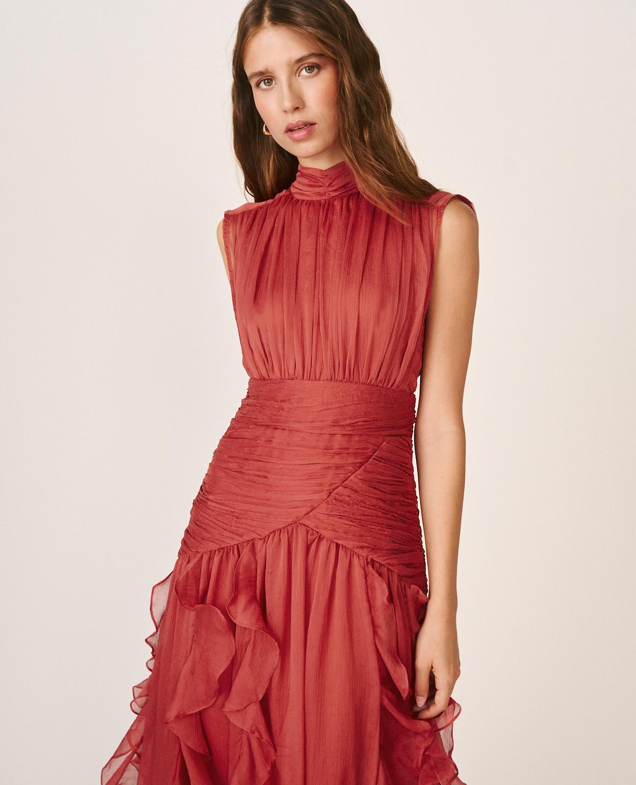 alma-en-pena-long-dress-with-ruffles-langes-r-schenkleid-rosa-rmellos image 2