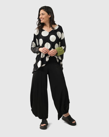 alembika-minnie-swing-v-neck-top-schwarz-wei image 5