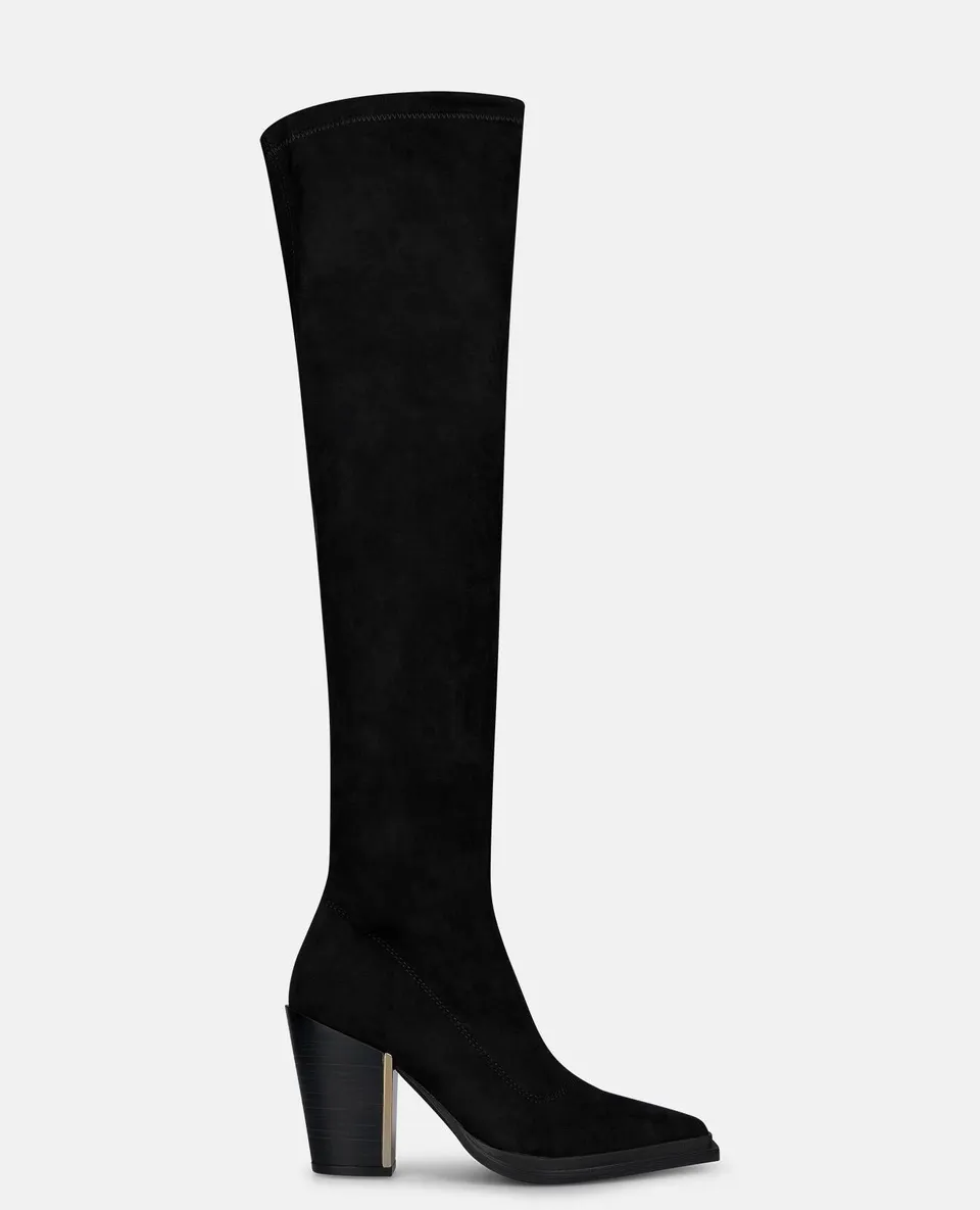 alma-en-pena-fit-heeled-boot-stiefel-mit-absatz-schwarz-8-cm-blockabsatz image 1