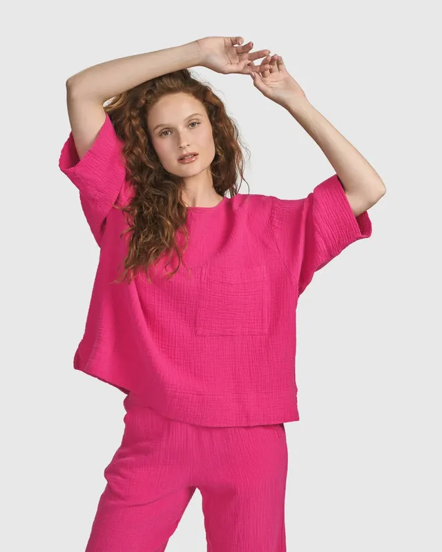 alembika-recreation-tee-boxy-t-shirt-fuchsia image 1