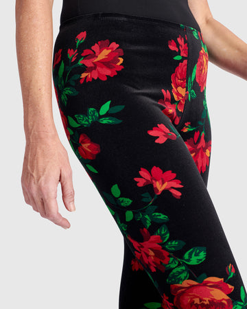alembika-starlet-velvet-leggings-damen-rosen image 2