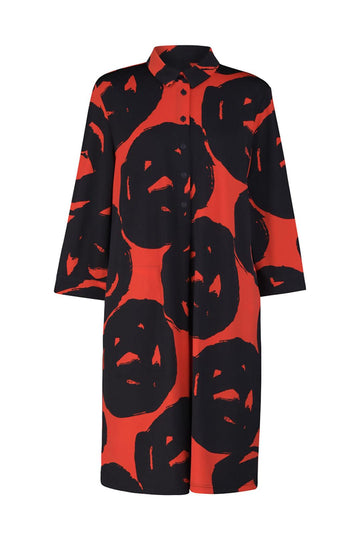 alembika-art-print-shirtdress-tangerine image 5