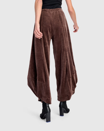 alembika-everyday-velvet-punto-pants-sepia-damen-samthose image 5