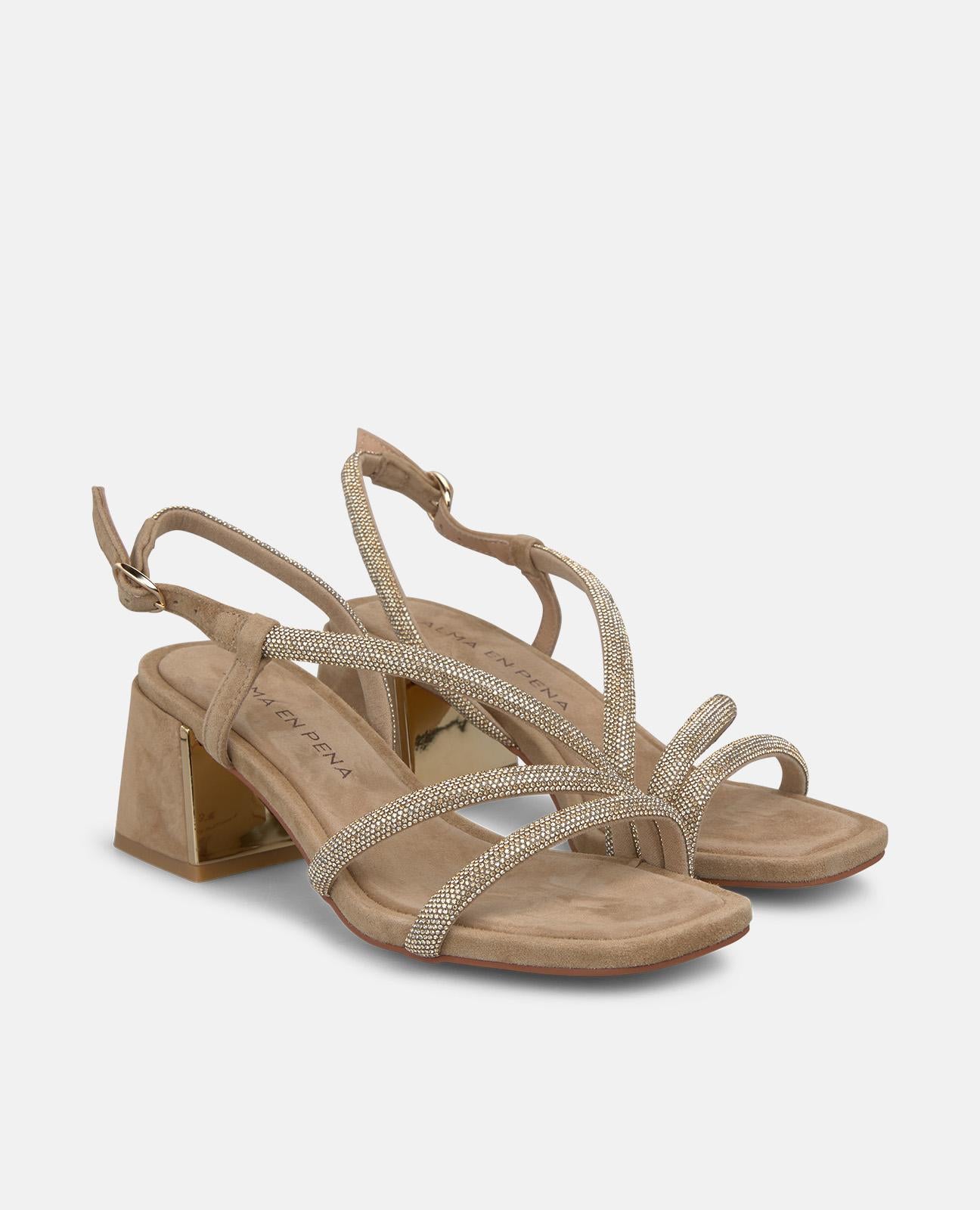 alma-en-pena-three-strap-sandale-mit-mittelabsatz-6-cm-arena image 2