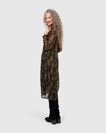 alembika-grove-mesh-cocoon-kleid-damen-antique image 5