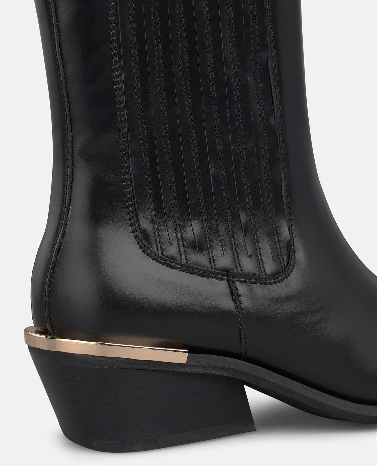 alma-en-pena-leather-chelsea-boots-stiefelette-schwarz-4-5-cm image 4