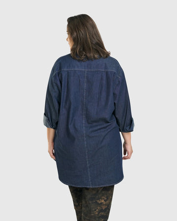 alembika-daniella-tunic-top-denim-tunika-mit-stehkragen image 4