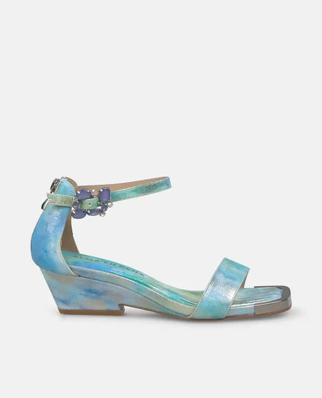 alma-en-pena-riemchensandale-square-toe-6-cm-blockabsatz-blau image 1