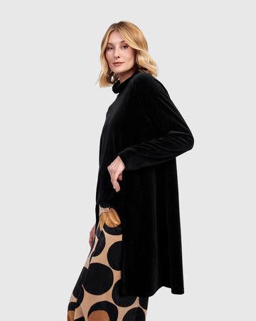 alembika-everyday-velvet-cutout-top-damen-tunika-black image 4