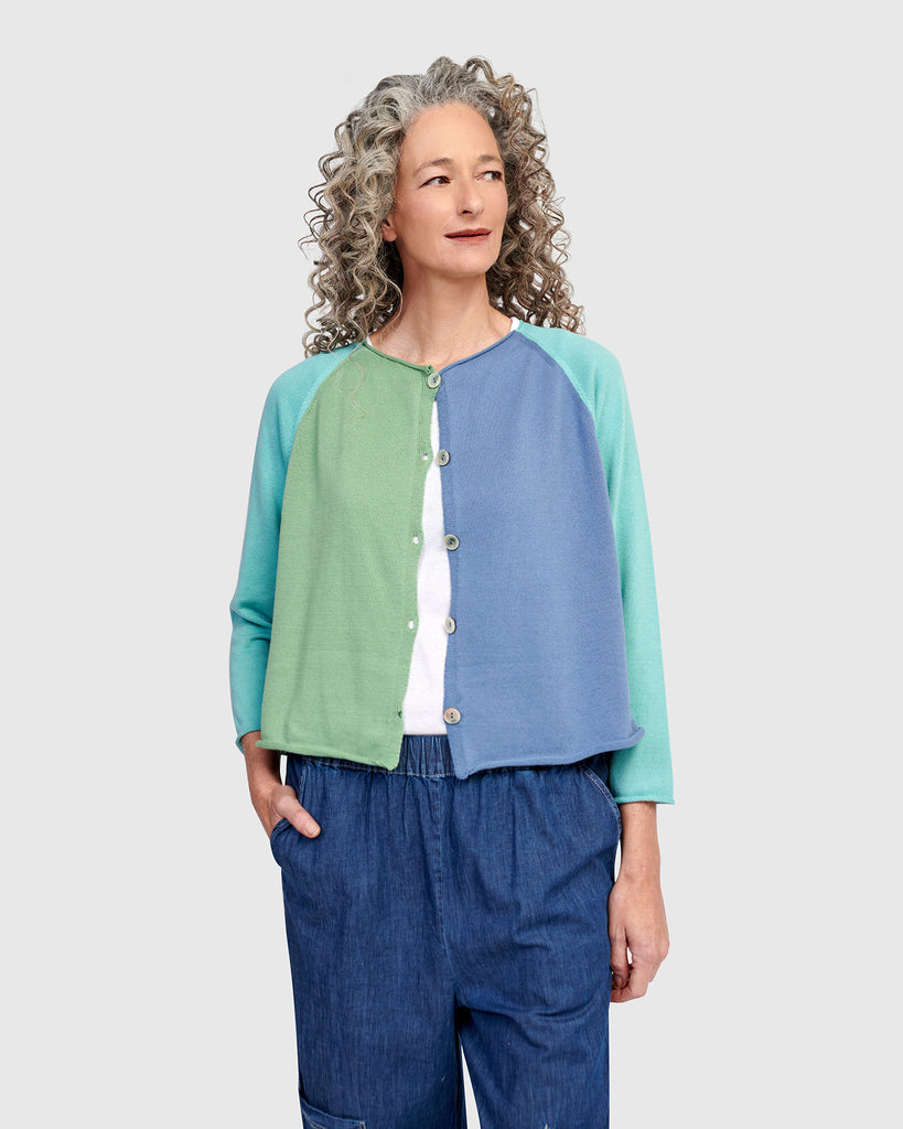 alembika-seashell-cardigan-aqua-baumwoll-cardigan image 1