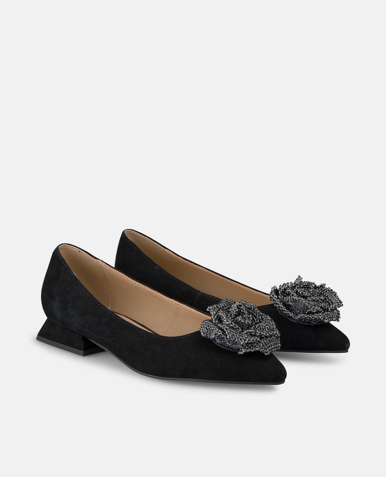 alma-en-pena-sharp-shoe-flower-flacher-schuh-schwarz-2-cm image 2