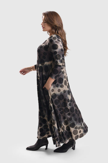 alembika-echo-maxi-kleid-coffee-jacquard image 8