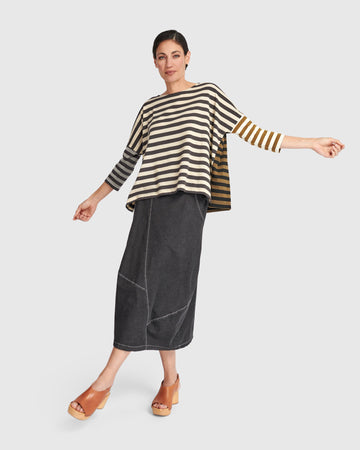 alembika-urban-forever-boxy-tee-stripes-damen-t-shirt image 3