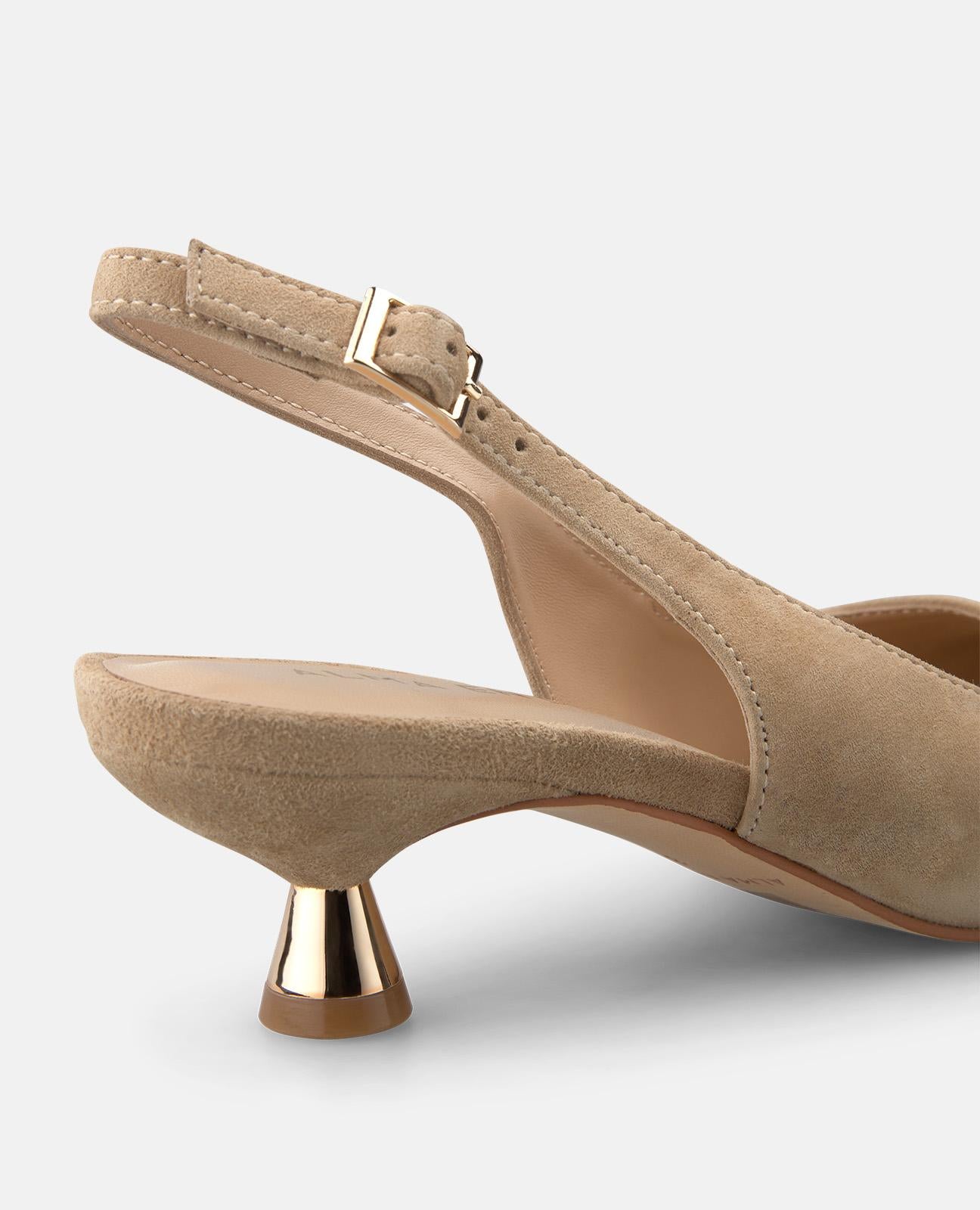 alma-en-pena-basic-slingback-pumps-arena-4-cm-kitten-heel image 4