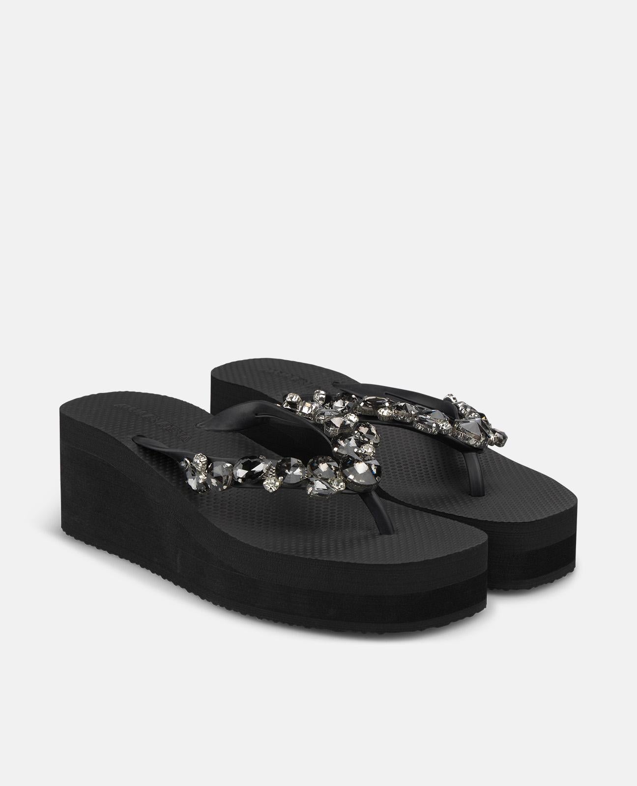 alma-en-pena-zehentrenner-mit-strass-schwarz-4-5-cm-sohle image 2