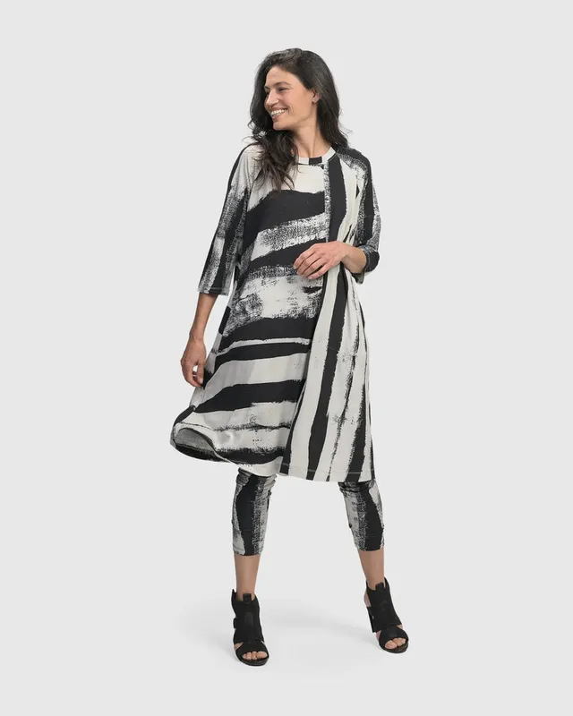 alembika-charisma-dress-grunge-jersey-kleid-mit-3-4-rmel image 1