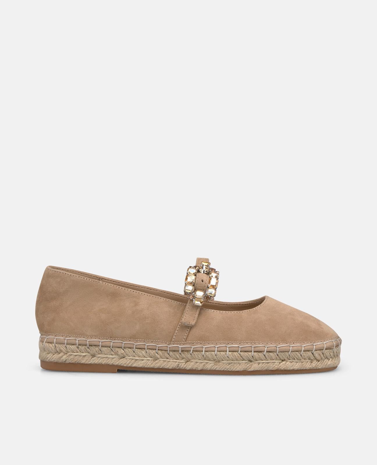 alma-en-pena-dancer-ballerina-mit-strass-damen-spangenballerina-beige-2-cm image 1