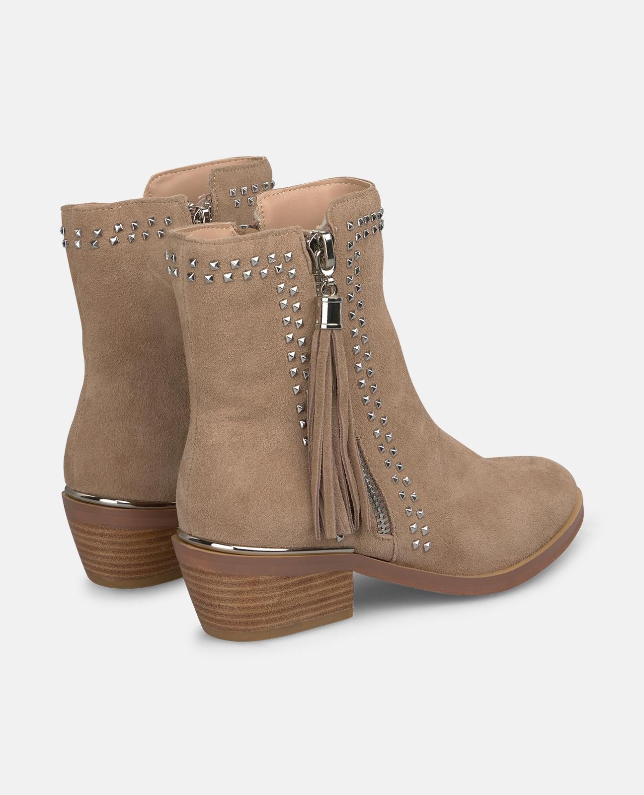 alma-en-pena-flat-tassel-bootie-flache-stiefelette-vison-4-5-cm image 3
