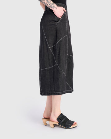 alembika-carla-cocoon-rock-jet-denim-midi-jeansrock image 3