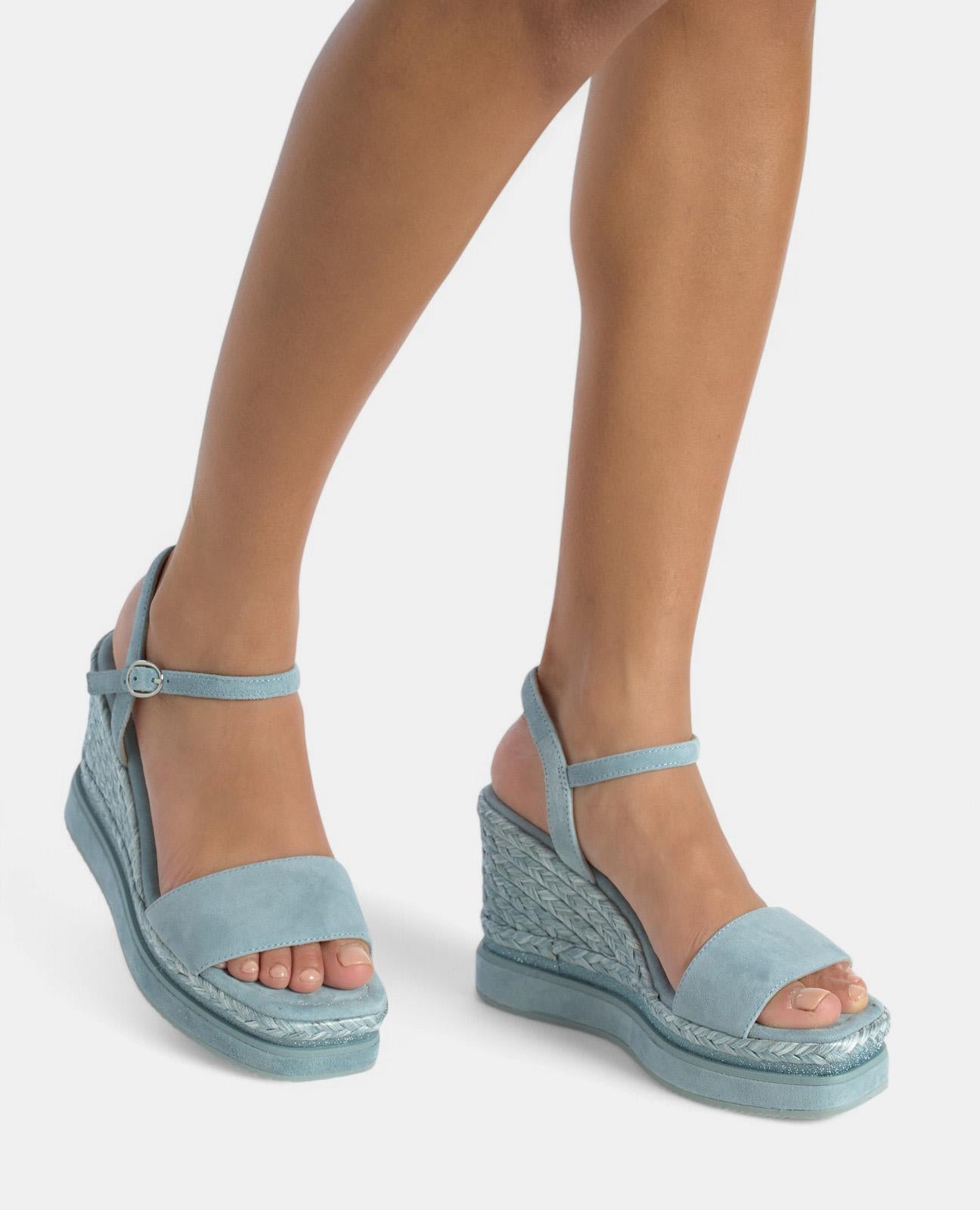 alma-en-pena-keilsandale-blau-geflochten-plateau-keil-9-8-cm-square-toe image 4