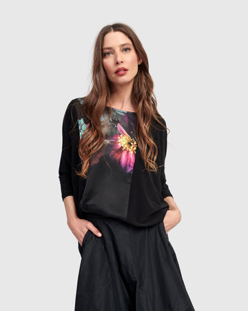 alembika-sage-pullover-top-bloom-3-4-arm-shirt image 2
