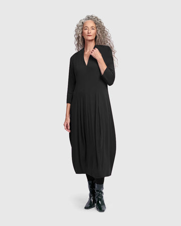 alembika-essential-pockets-cocoon-kleid-schwarz image 6