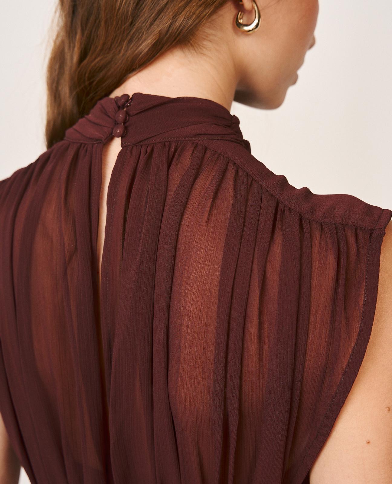alma-en-pena-langes-kleid-mit-r-schen-braun-rmellos image 7