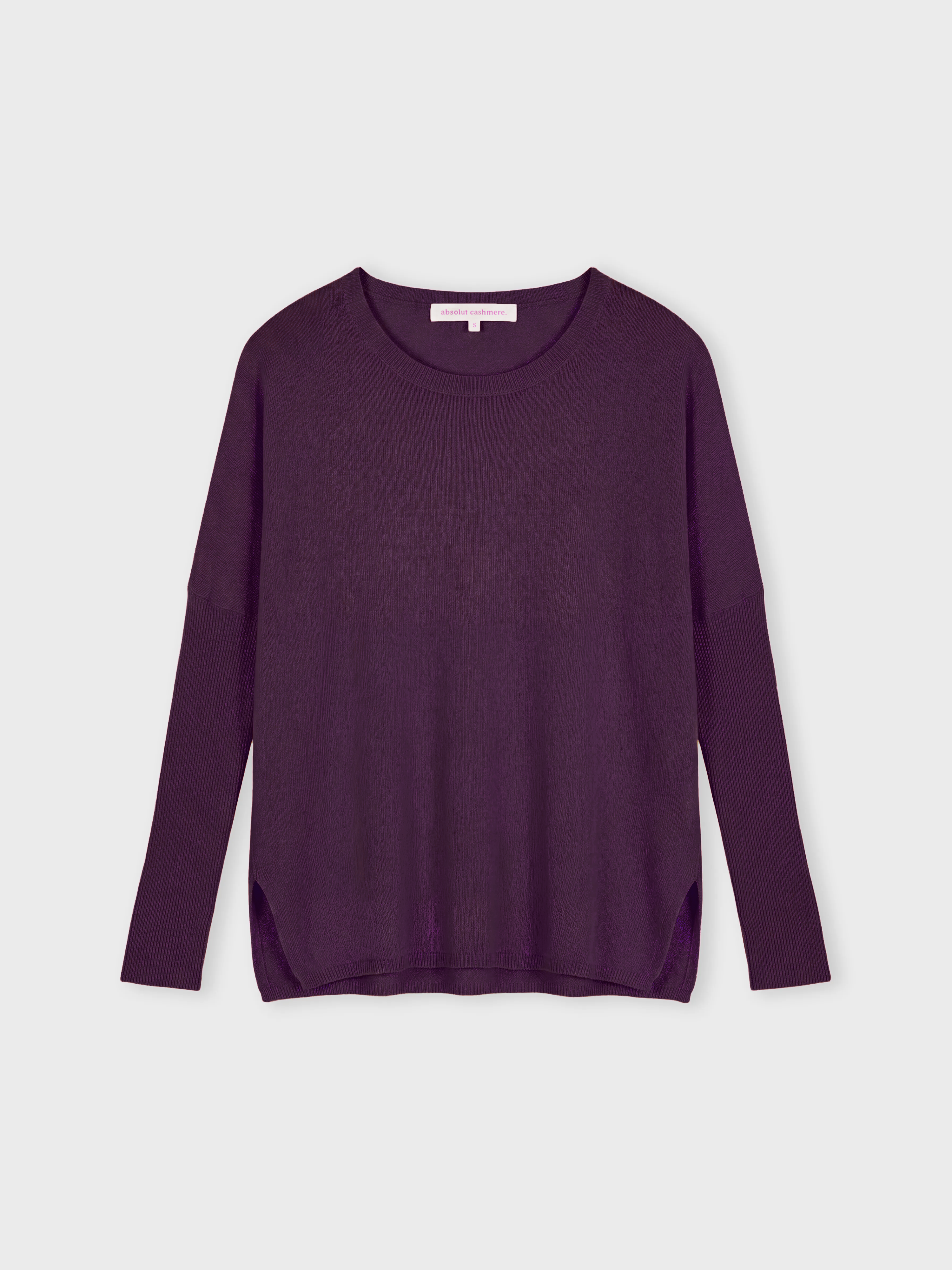 absolut-astrid-pullover-poncho-aus-kaschmir-heather-plum image 1