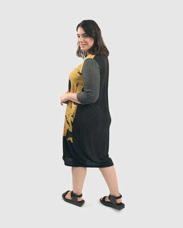alembika-ru-crinkle-cocoon-kleid-yellow image 2