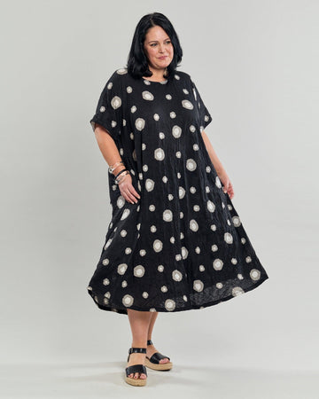 alembika-ayla-trapeze-midi-kleid-bubbles image 6